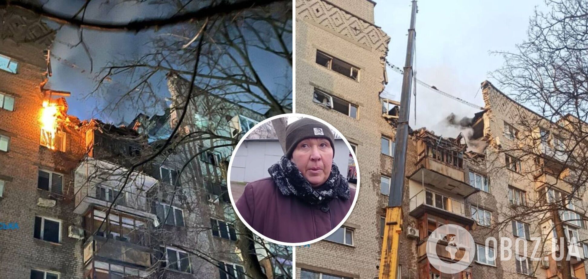 'Была яркая вспышка и удар': жительница Днепра рассказала о моменте вражеской атаки. Видео