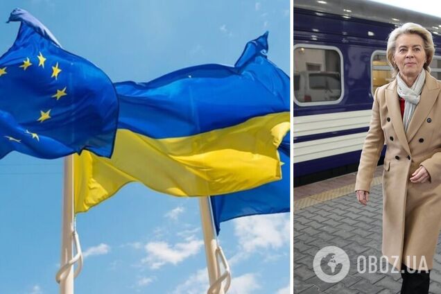 'Мы твердо стоим на стороне Украины': в Киев прибыла с визитом президент Еврокомиссии Урсула фон дер Ляйен. Фото