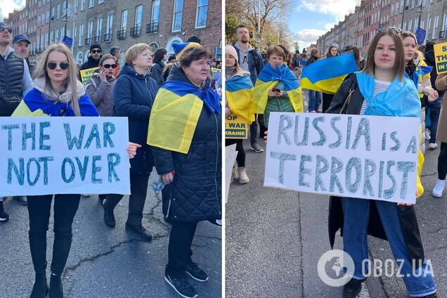 'Війну ще не завершено': українці в усьому світі нагадали про важливість продовжувати підтримувати Україну. Фото і відео