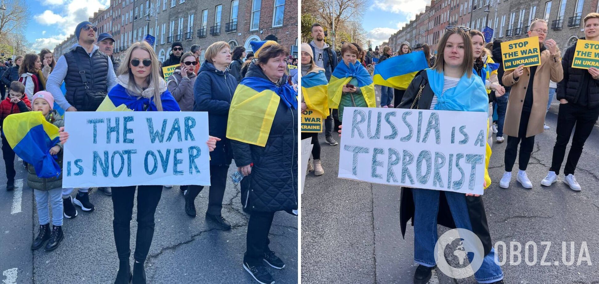  'Війну ще не завершено': українці в усьому світі нагадали про важливість продовжувати підтримувати Україну. Фото і відео