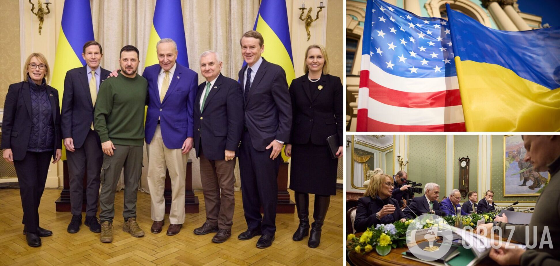 'Это серьезный месседж со стороны США': Зеленский во Львове встретился с делегацией Сената США. Фото