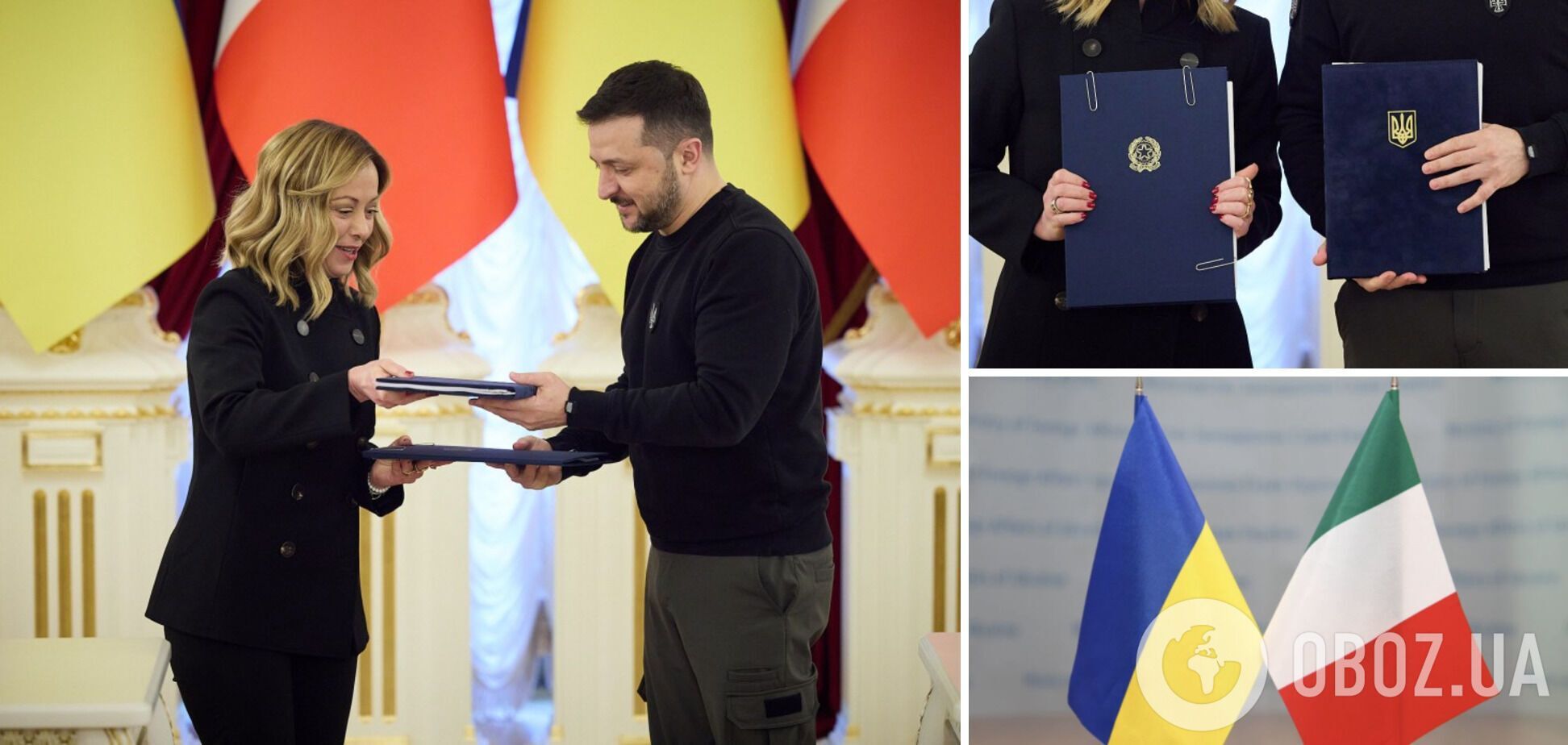 Зеленский и Мелони подписали соглашение о безопасности между Украиной и Италией. Фото, видео и текст