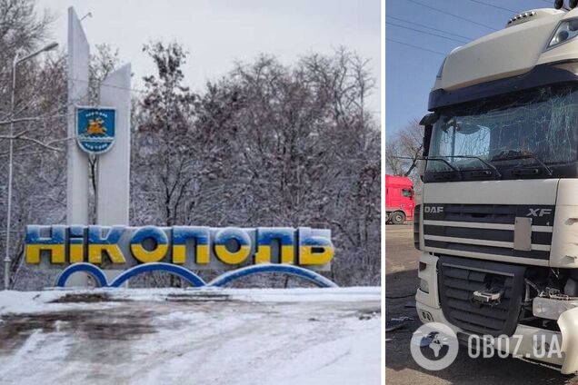 Россияне атаковали дроном грузовик в Никополе: погиб 57-летний мужчина