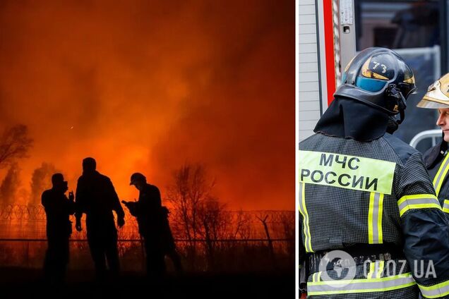 Под Москвой загорелись склады: огонь охватил 2 тысячи кв. м