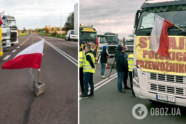 Поляки блокують всі 6 напрямків на кордоні: тисячі вантажівок стоять у чергах