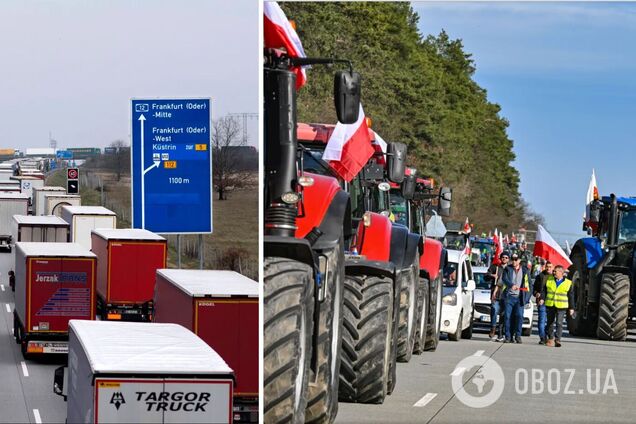 Блокаду границы Германии устроили польские фермеры - возникли большие  пробки - карта | OBOZ.UA