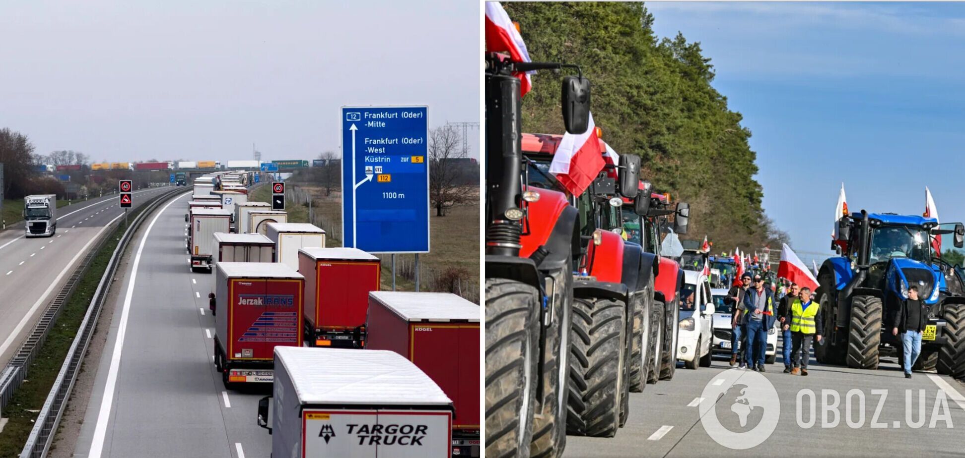 Фермери із Польщі блокують кордон Німеччини