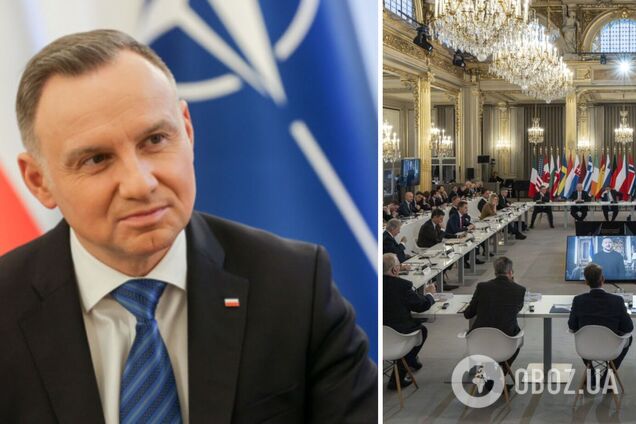 Дуда рассказал о дискуссиях в Париже по поводу идеи отправления солдат в Украину и высказался о распаде России