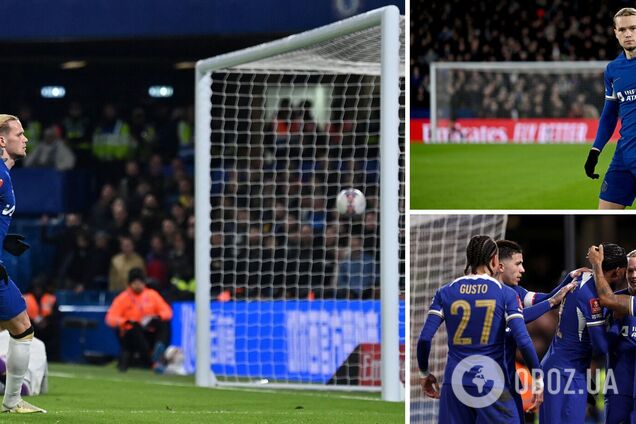 Мудрик приголомшливим ударом забив п'ятий гол за 'Челсі' у переможному матчі Кубку Англії. Відео