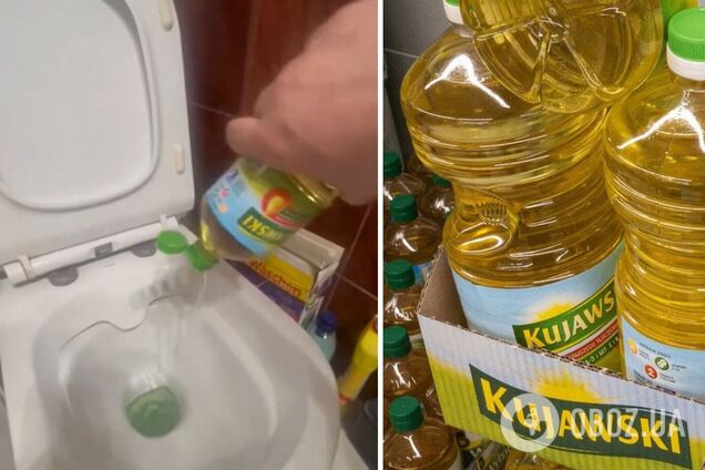 Поляки купують та виливають олію в унітази на знак протесту проти України