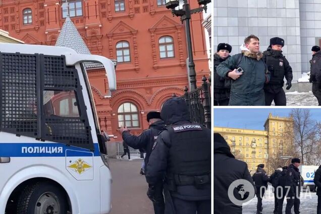 У центрі Москви пройшов мітинг проти мобілізації: поліція затримала більше 30 осіб. Фото і відео