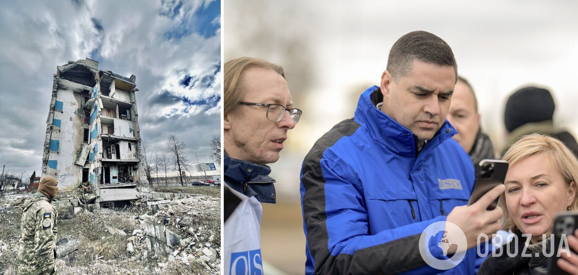Голова ОБСЄ відвідав Гостомель, Бучу та Бородянку 'щоб висловити солідарність'. Фото