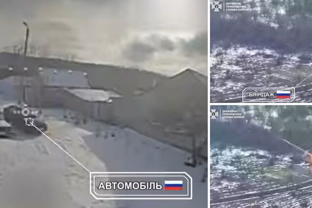 Прикордонники FPV-дронами рознесли бліндаж та автівки окупантів. Відео