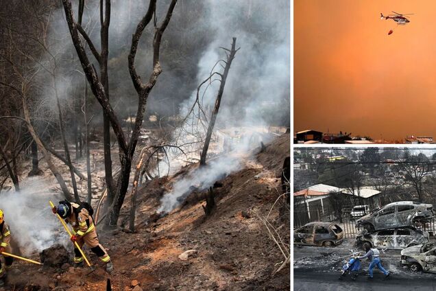 У Чилі не вщухають масштабні лісові пожежі, загинули понад 100 людей: боротьба з вогнем триває. Відео