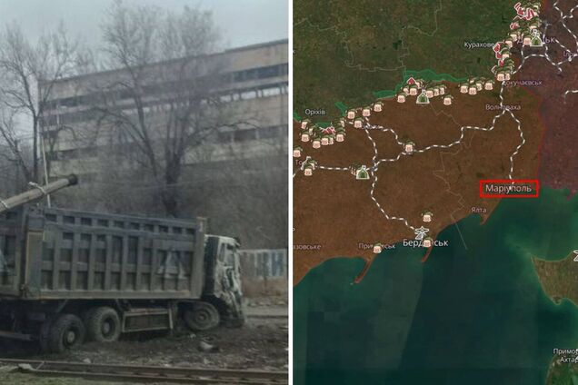 'Бавовна' удалась: в Мариуполе партизаны обезвредили военный грузовик оккупантов. Фото и видео