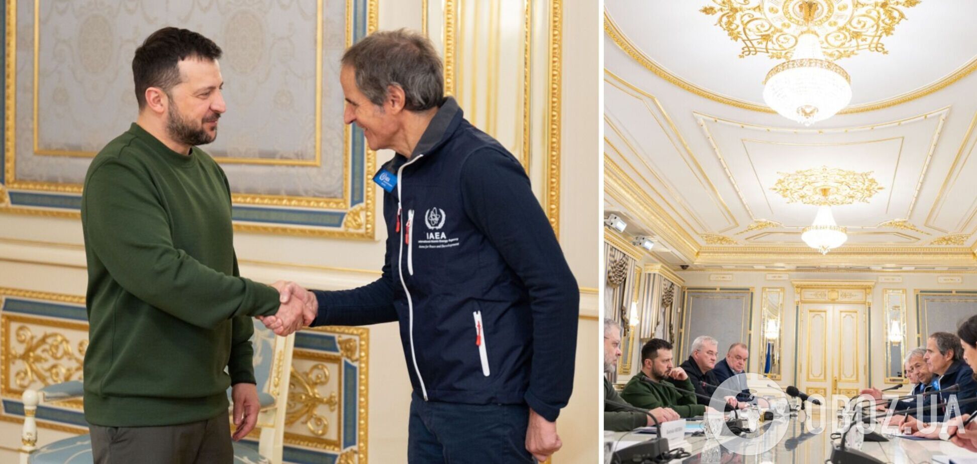 'Україна має відновити контроль над ЗАЕС': Зеленський провів зустріч із генеральним директором МАГАТЕ Гроссі. Фото і відео