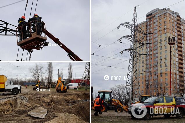 У Дніпровському районі енергетики ремонтують мережі після удару РФ