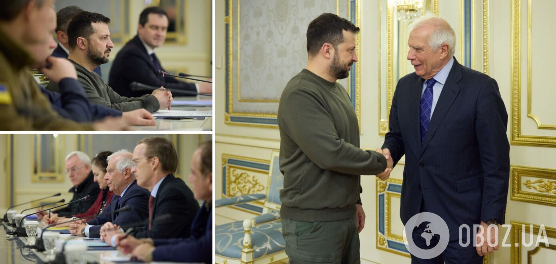 Обговорили співпрацю України та ЄС у безпековій сфері: Зеленський зустрівся з Боррелем у Києві. Фото і відео