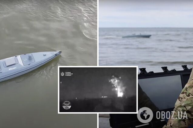 Охотники за российскими кораблями: в ГУР показали работу группы морских дронов, которая потопила 'Ивановец'. Видео