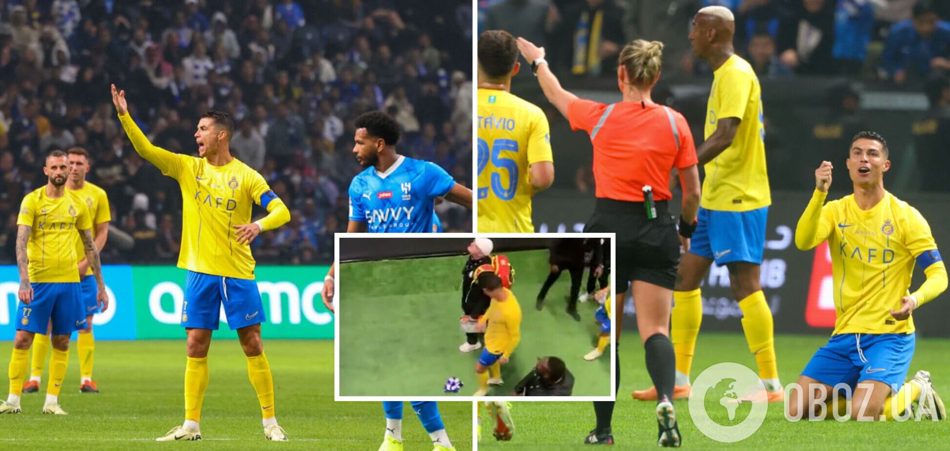 Засунул шарф в трусы: Роналду отметился омерзительной выходкой во время матча. Видео