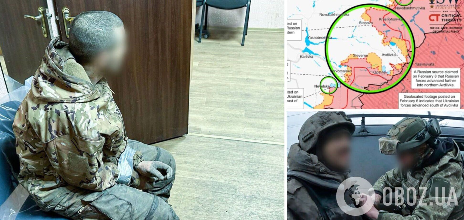 Под Авдеевкой полицейские и военные, эвакуируя мирных жителей, задержали заблудившегося оккупанта. Видео