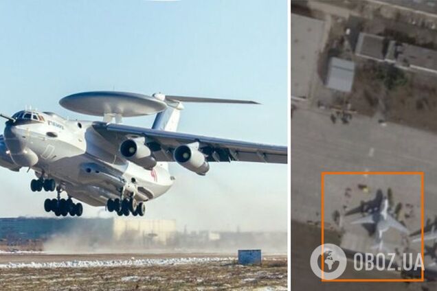 Всего в 130 км от фронта: обнаружено место дислоцирования еще одного российского самолета А-50. Спутниковые фото