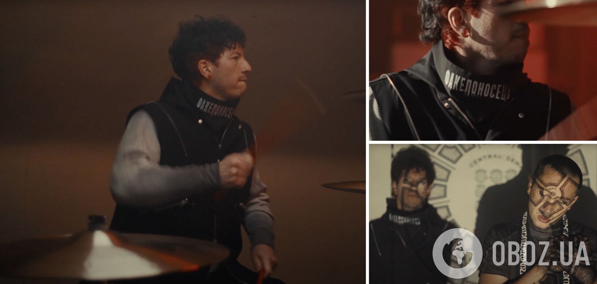 Барабанщик Twenty one Pilots в новом клипе появился в бандане с надписью 'Факелоносець': что связывает его с Украиной