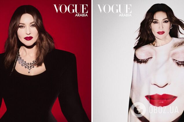 Совершенство от волос до ног: 59-летняя Моника Беллуччи попала на обложку арабского Vogue