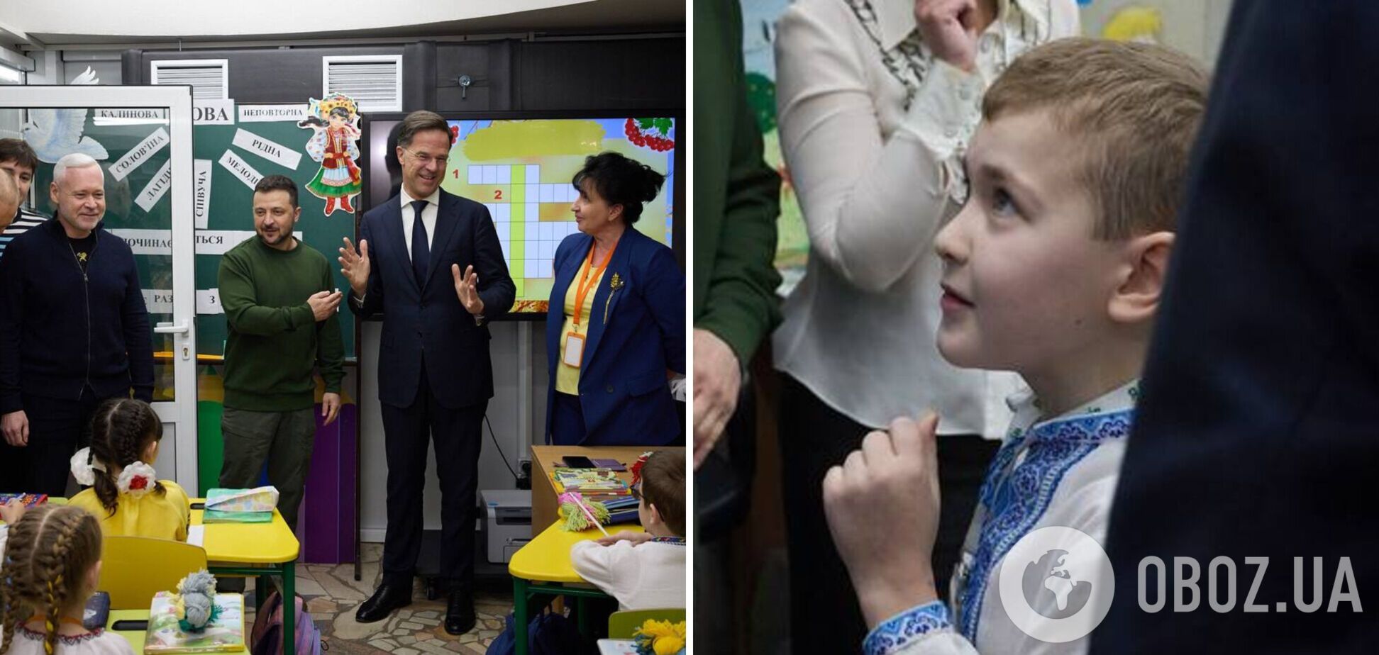 Как выглядит сегодня метрошкола в Харькове: Зеленский показал премьеру Нидерландов обучение украинцев во время войны