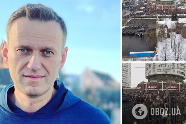 На прощанні з Навальним скандували 'Героям слава': черги розтягнулися на кілька кілометрів. Відео