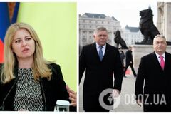 Порівняла з Орбаном: президентка Словаччини розкритикувала Фіцо за контакти з Росією