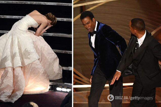 Пощечина Уилла Смита, падение Дженнифер Лоуренс и голый гость: громкие скандалы и забавные конфузы 'Оскара' за 95 лет существования премии