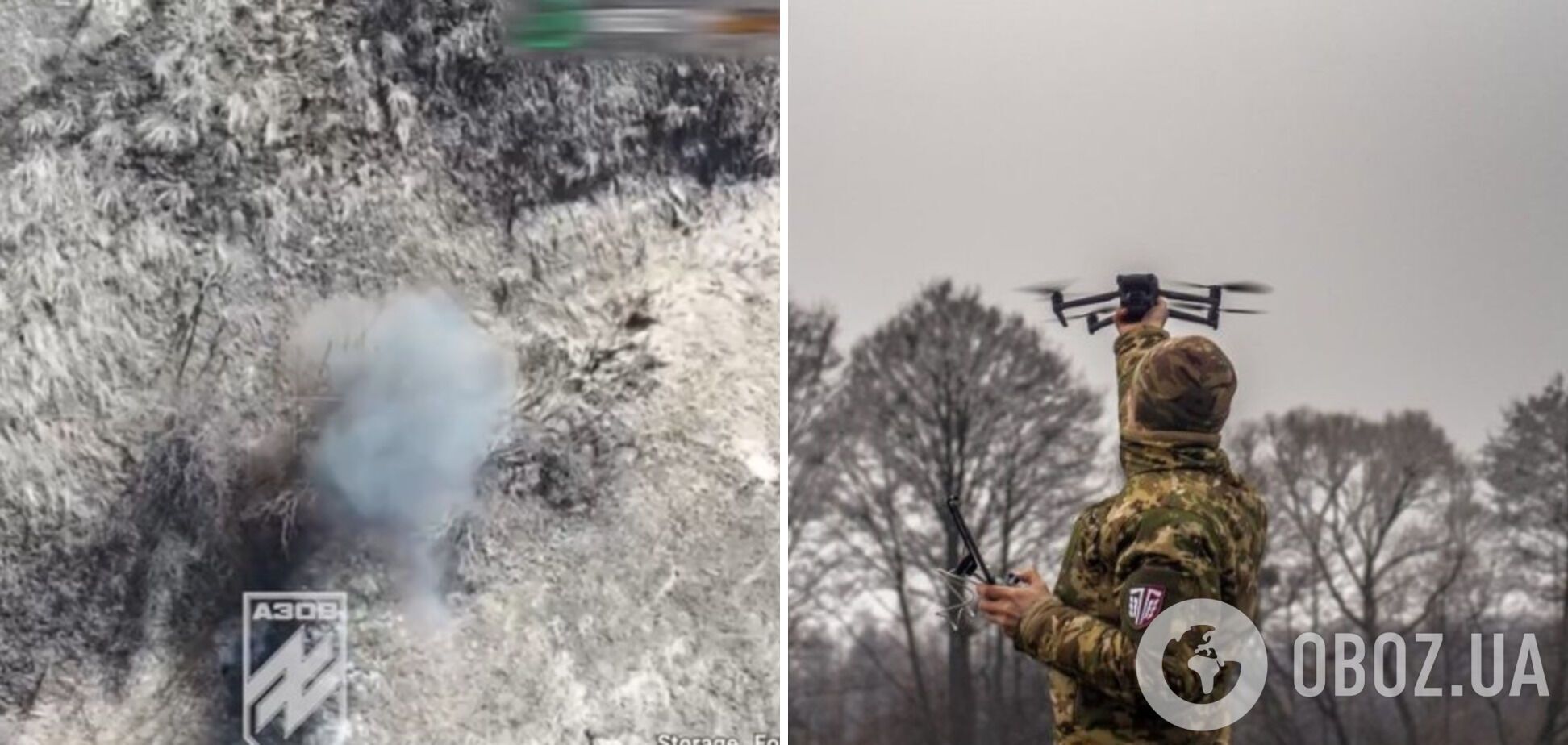 В Нацгвардии показали, как ударные дроны уничтожают окупантов вблизи Тернов. Видео