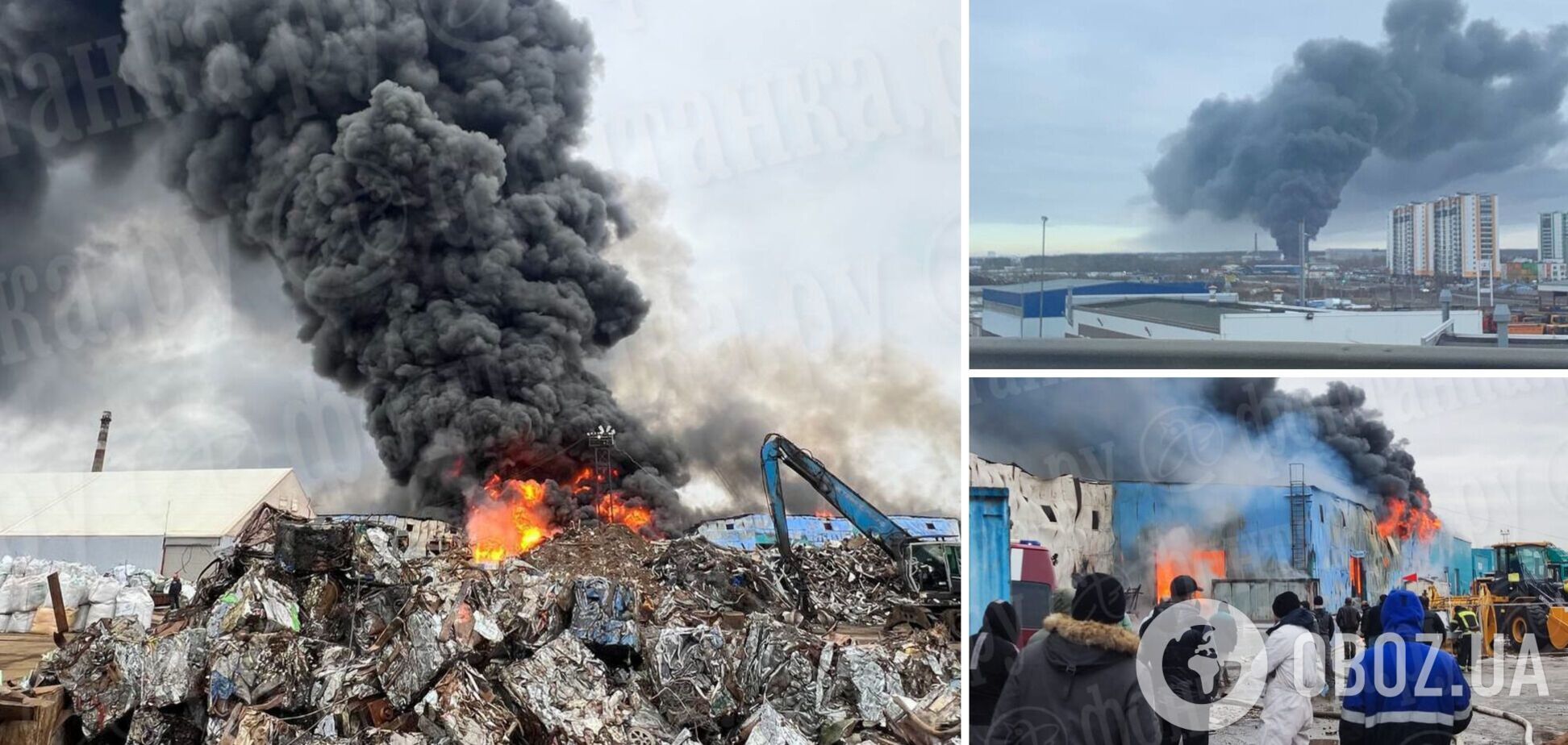 У Санкт-Петербурзі вирує пожежа поряд з аеропортом: повідомляють про атаку українських БПЛА. Фото і відео