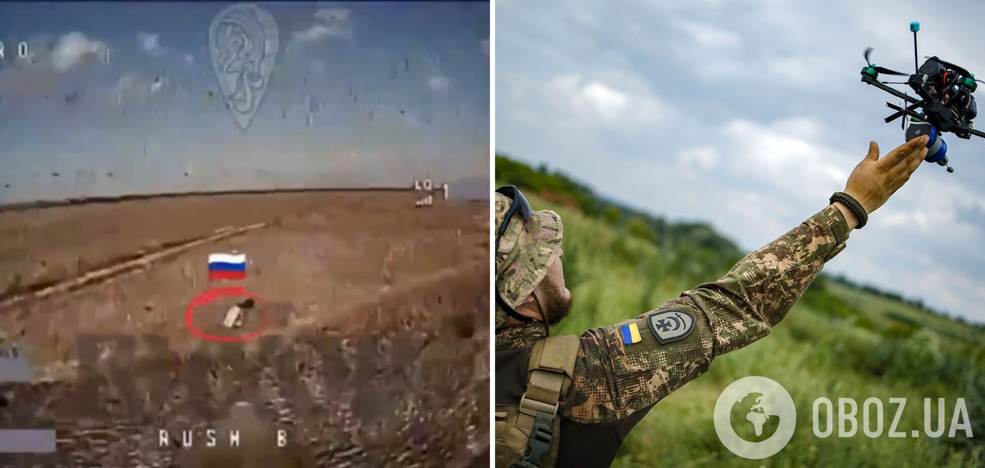 Окупант намагався захиститись від FPV-дрона коритом для свиней, але план провалився. Відео