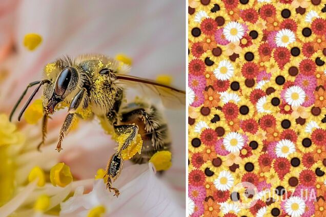 Найдите пчелу среди цветов: головоломка, над которой придется сидеть