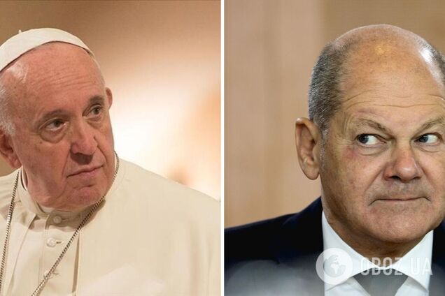 'Украина защищается от агрессора': Шольц отреагировал на заявление Папы Франциска о 'белом флаге'