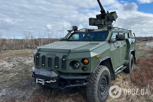 В Україні успішно випробували новий бронеавтомобіль 'Новатор' з бойовим модулем. Фото