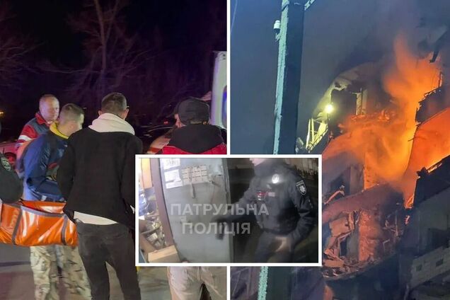 'Лежите, не двигайтесь': в полиции показали первые минуты после удара РФ по Кривому Рогу. Видео