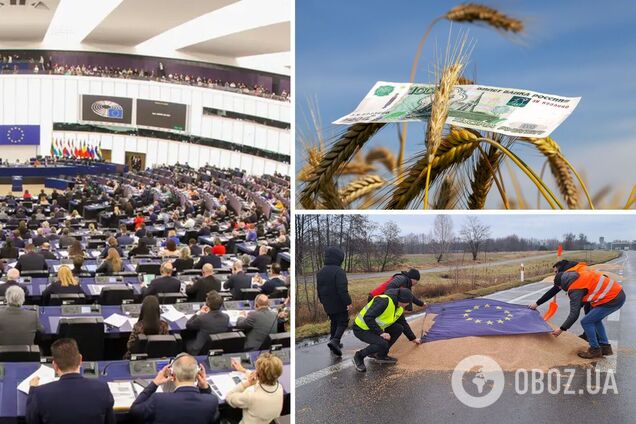 Заборони зерна та їжі з РФ до ЄС потребує Європарламенту