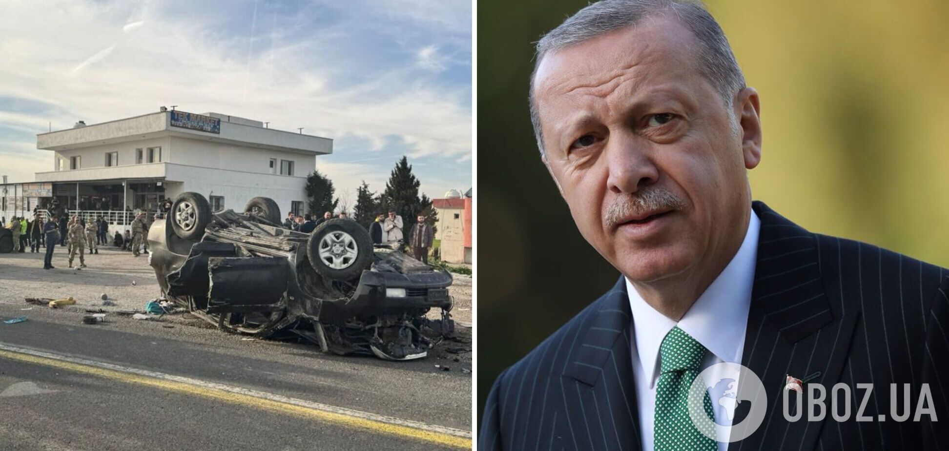 Охрана Эрдогана попала в ДТП в Турции: есть погибший и раненые