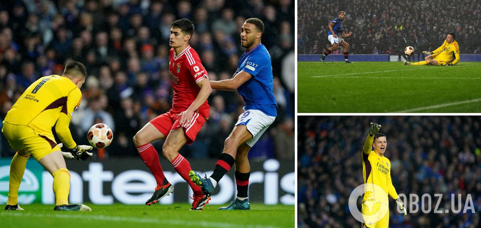 Голкипер сборной Украины отбил все удары и вывел 'Бенфику' в четвертьфинал Лиги Европы. Видео сейвов