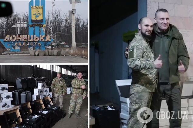 Кличко посетил защитников Украины на Донбассе