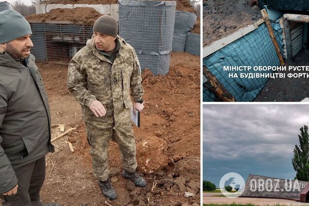 Умеров проверил ход строительства фортификаций на Запорожском направлении. Видео