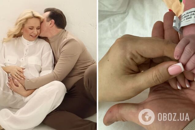 Ведущая Лилия Ребрик и хореограф Андрей Дикий в третий раз стали родителями и показали фото из роддома: как назвали дочь