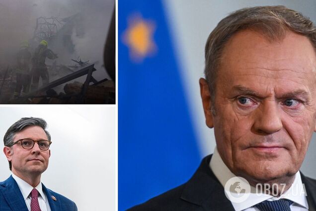 'Подивіться на Одесу': Туск у різкій формі закликав спікера Джонсона винести на голосування законопроєкт з допомогою Україні