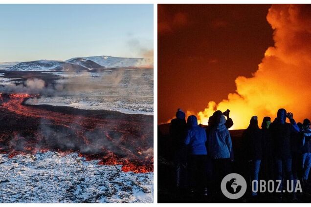 В Ісландії почалося потужне виверження вулкана на півострові Рейк'янес: це вже вчетверте за три місяці