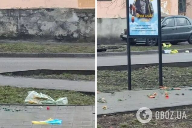 На Дніпропетровщині вандали понівечили Алею памʼяті загиблих Героїв: фото