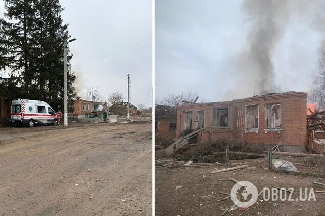 На Харківщині окупанти обстріляли тимчасовий пункт швидкої меддопомоги: є поранені. Фото