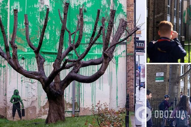 Бэнкси создал новый мурал в Лондоне: как отреагировали люди. Фото и видео